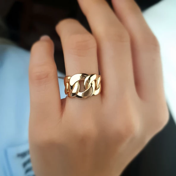 14k Sade Altın Halka Gurmet Yüzük ürün görseli 1