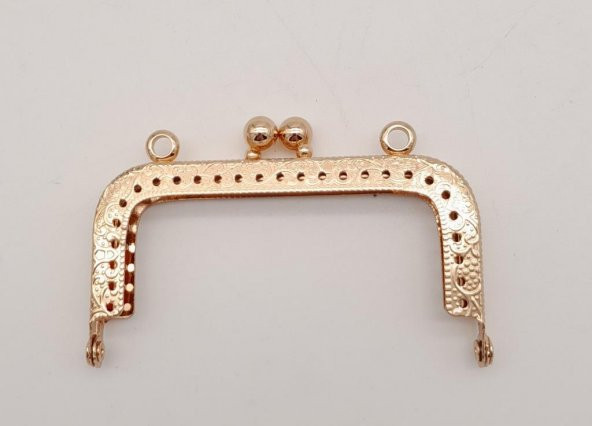 Angel Çanta Aksesuar 8.5 cm Dikdörtgen Çanta Klipsi Çanta Bursu Light Gold Metal ürün görseli 1
