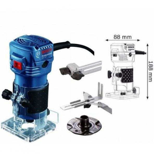 Bosch Gkf 550 Kenar Freze Makinesi ürün görseli 1