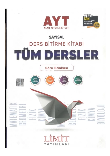 Limit AYT Sayısal Tüm Dersler Ders Bitirme Kitabı ürün görseli 1