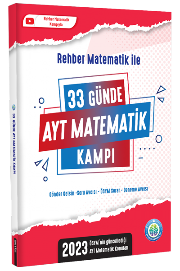 Rehber Matematik 2023 YKS AYT 33 Günde Matematik Kampı ürün görseli 1