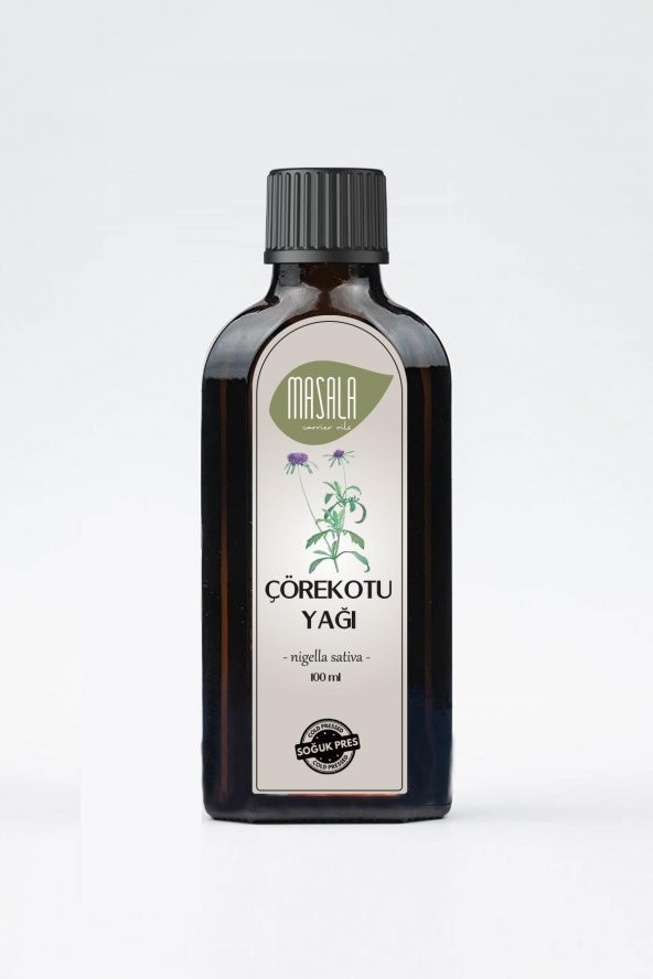Masala Çörekotu Yağı 100 ml. Soğuk Pres (Black Cumin Seed Carrier Oil) ürün görseli 1