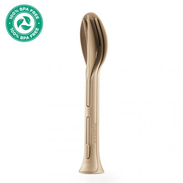 Evolite Combo 3 in 1 Çatal Kaşık Set (BEJ) - Resim 10