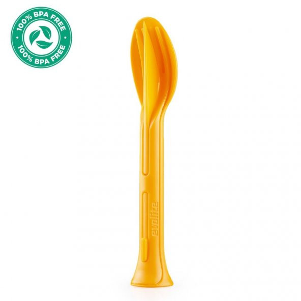 Evolite Combo 3 in 1 Çatal Kaşık Set (TURUNCU) - Resim 8