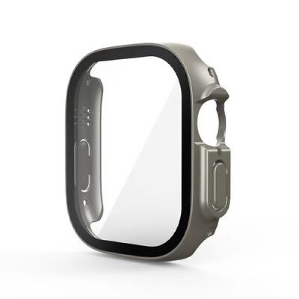 ZORE Apple Watch Ultra 49mm Kasa ve Ekran Koruyucu Zore Watch Gard 20 Gray Gri ürün görseli 1