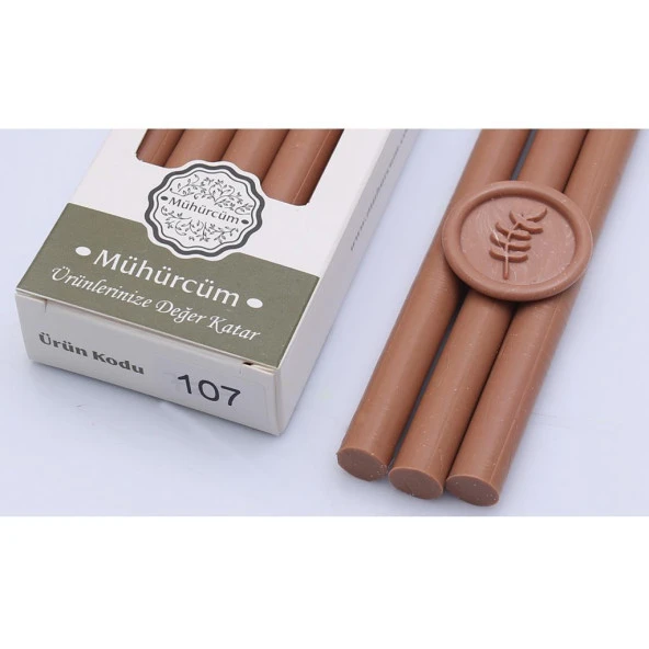 Mühür Mumu Çubuk 11mmx120mm 10 lu Paket Model: 107 KARAMEL SÜTLÜ ürün görseli 1
