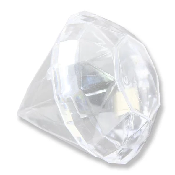 12 Adet 7x6,Cm Elmas Plastik Kutu Piramit - Resim 9