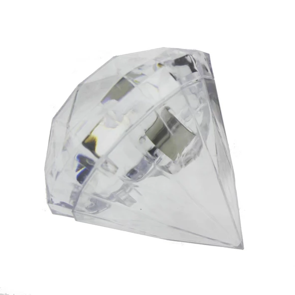 12 Adet 7x6,Cm Elmas Plastik Kutu Piramit - Resim 8