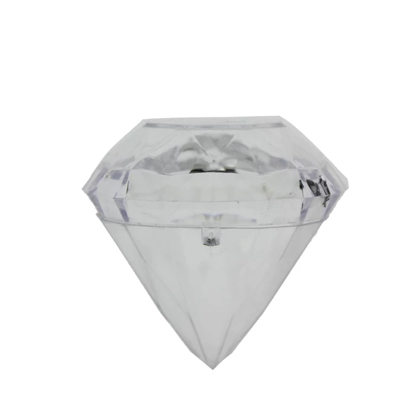 12 Adet 7x6,Cm Elmas Plastik Kutu Piramit - Resim 3