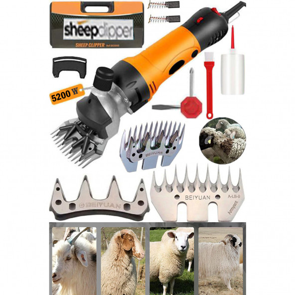Sheep Clipper Alman Teknoloji Lansman Ürün Beıyuan Bıçak Çift Soğutma Bakır Sargı Kırkım Makinası ürün görseli 1