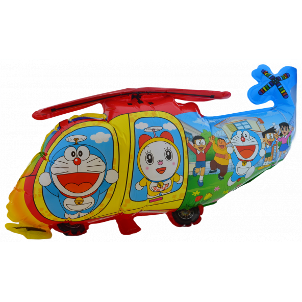 Doraemon Helikopter Kırmızı Büyük Boy 40cmx68cm Folyo Balon Helyum No14 ürün görseli 1