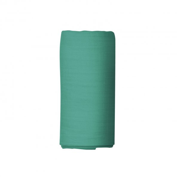 Makiteks 100 Pamuklu Yeşil 120x200 + 50x70 Tek Kişilik Lastikli  Çarşaf Takımı ürün görseli 1