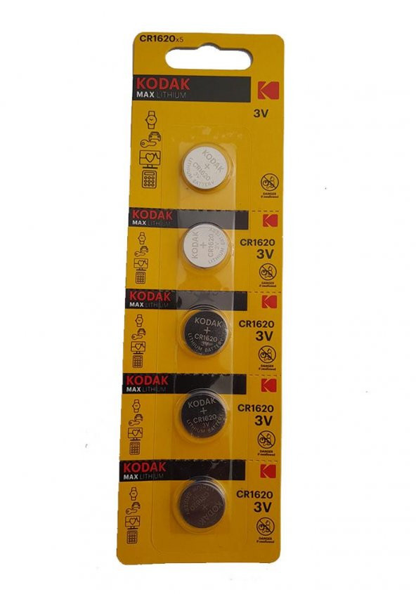 Pil Cr 1620 Baskül Pili Tartı Pili Terazi Bios Para Pili Kumanda Pili 1 Paket 5 Li Cr1620 Pil ürün görseli 1