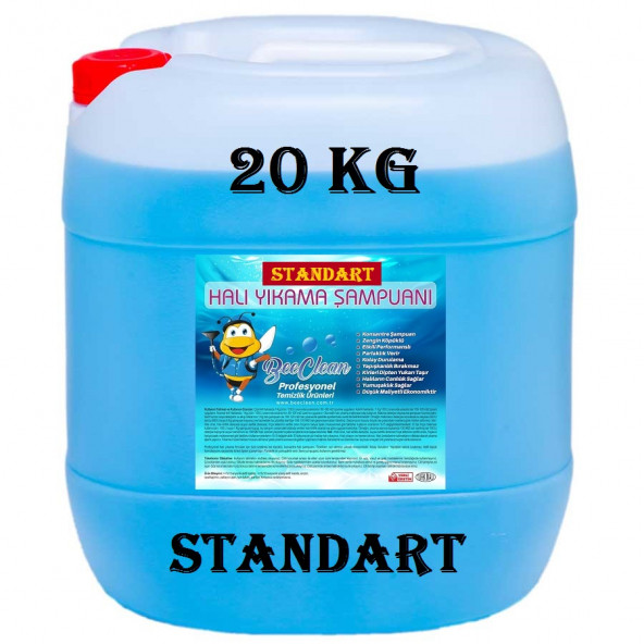 BeeClean 20 Kg Halı Yıkama Şampuanı & Koltuk Yıkama Şampuanı STANDART MAVİ SHŞ 30 - 20 - 10 ürün görseli 1