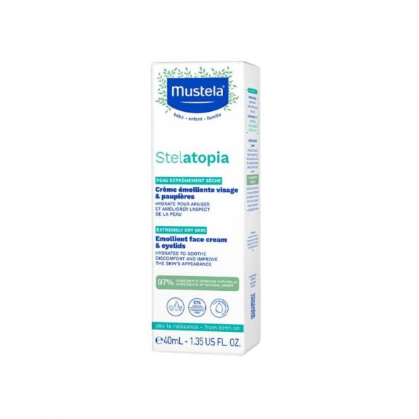 Stelatopia Emolyent Çok Kuru Cilt İçin Yüz Kremi 40ml ürün görseli 1