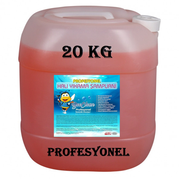 BeeClean 20 Kg Halı Yıkama Şampuanı & Koltuk Yıkama Şampuanı PROFESYONEL TURUNCU EHŞ 30 - 20 - 10 ürün görseli 1