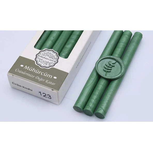 Mühür Mumu Çubuk 11mmx120mm 10 lu Paket Model: 123 YAPRAK MANDALİN ürün görseli 1