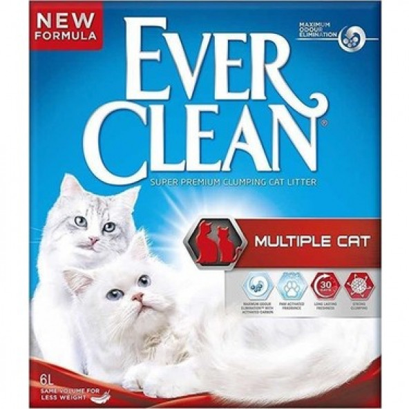 Ever Clean Multiple Cat Ince Topaklaşan Bentonit Kedi Kumu 10 L ürün görseli 1
