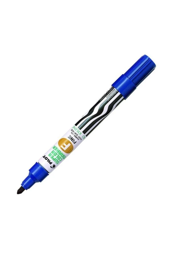 Pilot Permanent Marker Yuvarlak Mavi Permanent Markör (12 Li Paket) ürün görseli 1