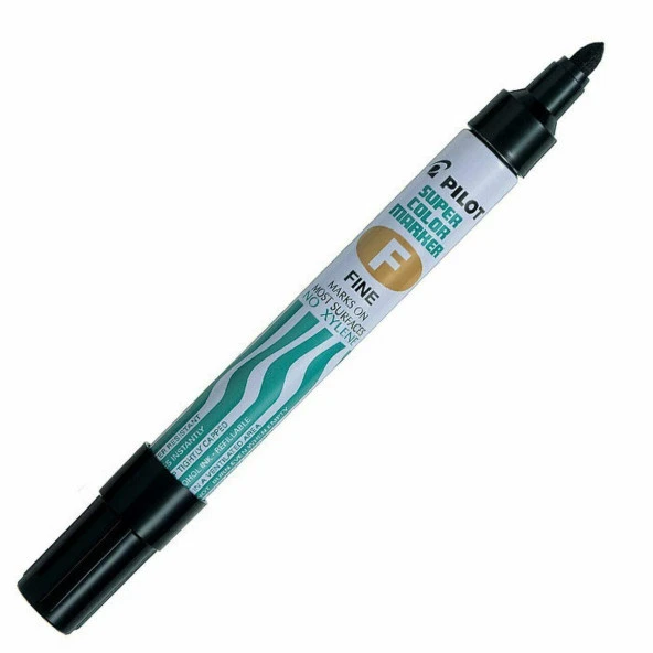 Pilot Permanent Marker Yuvarlak Siyah Permanent Markör Yuvarlak Uç (12 Li Paket) ürün görseli 1