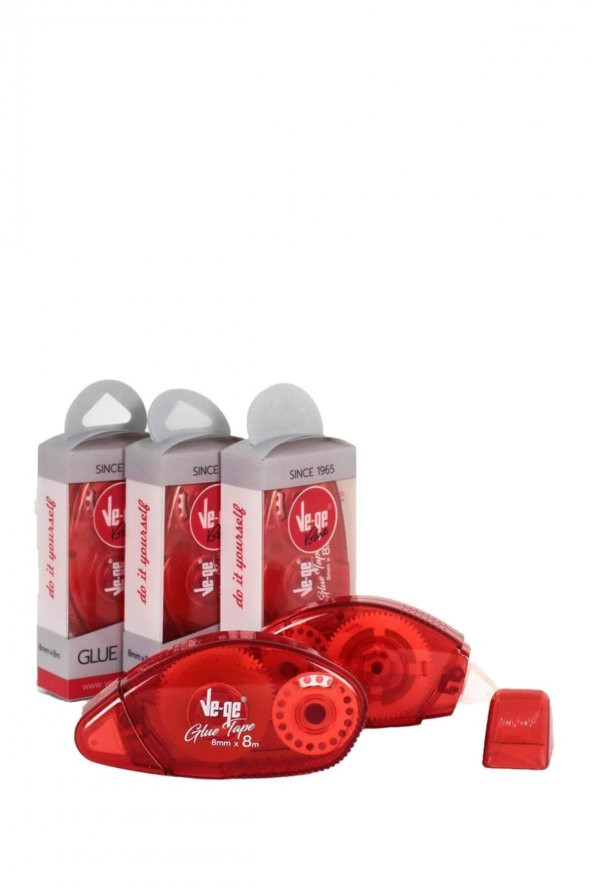 Ve-ge Şerit Yapıştırıcı Glue Tape 8 Mm X 8 Metre (1 Adet) ürün görseli 1
