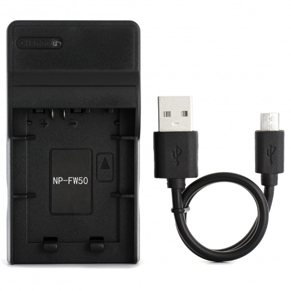 Sony BC-VW1 NP-FW50 USB şarj aleti Alpha 6000'' 5000'' 5100'' ILCE-6000'' ILCE-7'' ürün görseli 1