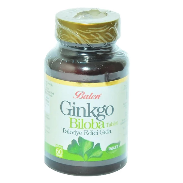 Balen Ginkgo Biloba Tableti 600Mg X 60 Doğal Saf Bitkisel Tablet ürün görseli 1
