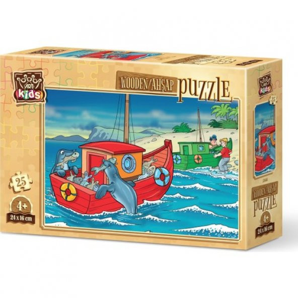 Art Puzzle 25 Parça Mutlu Fok Balıkları 5866 ürün görseli 1
