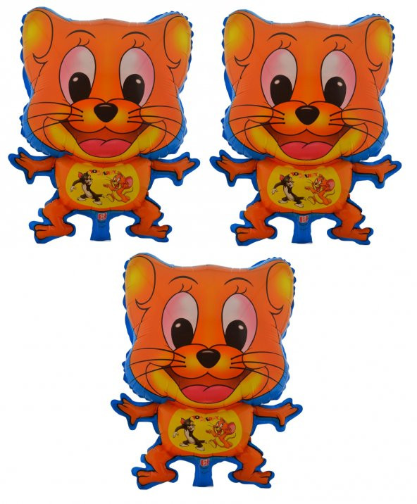Tom Jerry 3 Adet Büyük Boy 40cmx56cm Folyo Balon Helyum No16 ürün görseli 1