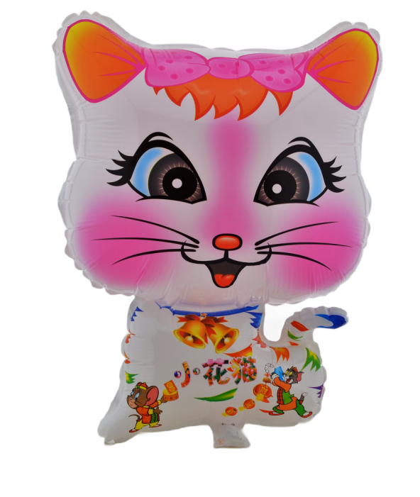 Beyaz Kedi Büyük Boy 41cmx54cm Folyo Balon Helyum No17 ürün görseli 1