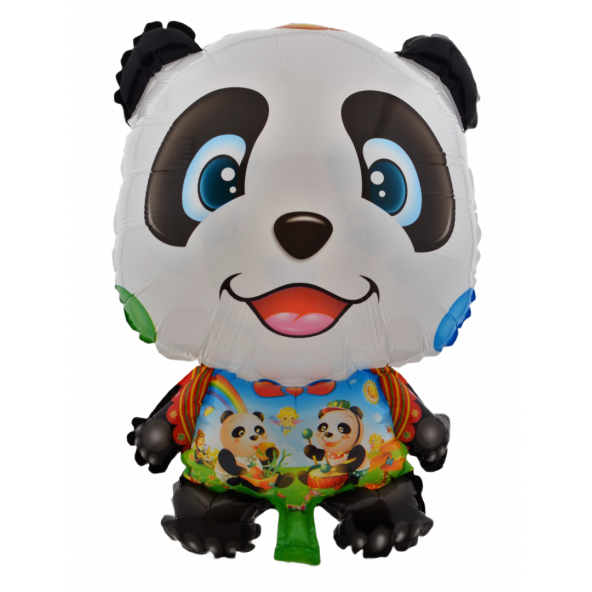 Neşeli Panda Büyük Boy 41cmx54cm Folyo Balon Helyum No19 ürün görseli 1