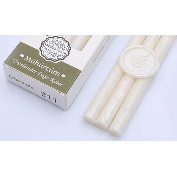 Mühür Mumu Çubuk 11mmx120mm 10 lu Paket Model: 211 KİRLİ SEDEF ürün görseli 1