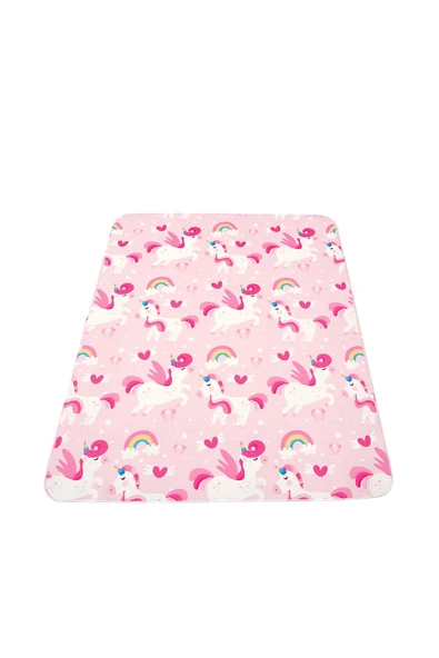 Unicorns Oyun Matı 100x150 cm Bebek Çocuk Halısı Yenidoğan Yumuşak Aktivite Etkinlik Örtüsü ürün görseli 1