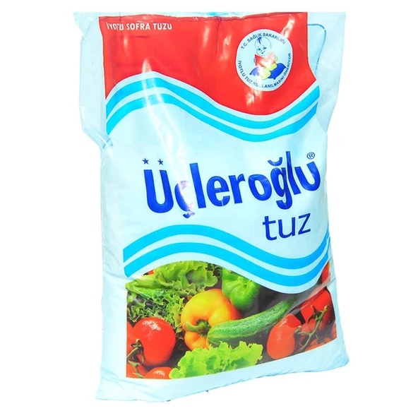 Üçleroğlu İyotlu Sofra Tuzu 1500Gr. 1.5 Kiloluk ürün görseli 1