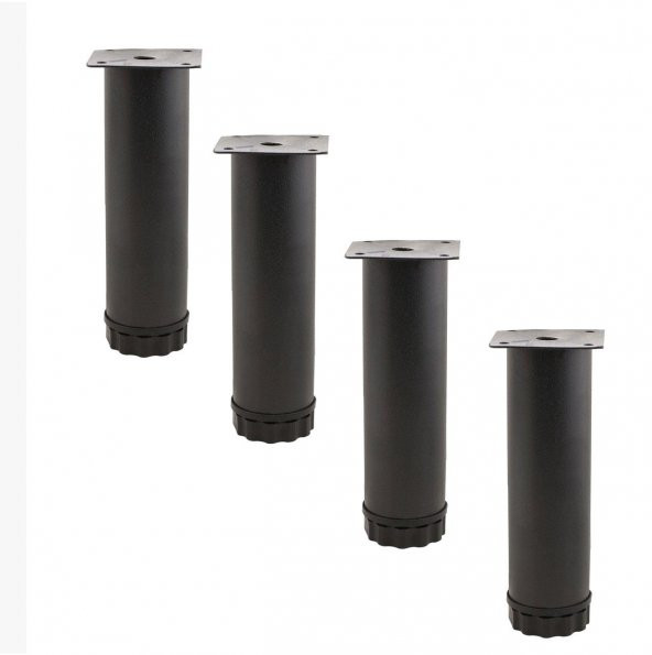 Mobilya Kanepe Baza Koltuk Metal Destek Ayağı Siyah Ayak 15 cm ürün görseli 1