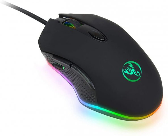 HXSJ S500 RGB Kablolu Mouse 4800 dpı ürün görseli 1