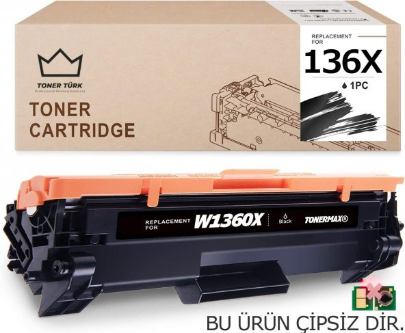 Hp 136X-W1360X Chipsiz Muadil Toner / M211 / M236 Yüksek Kapasite ürün görseli 1
