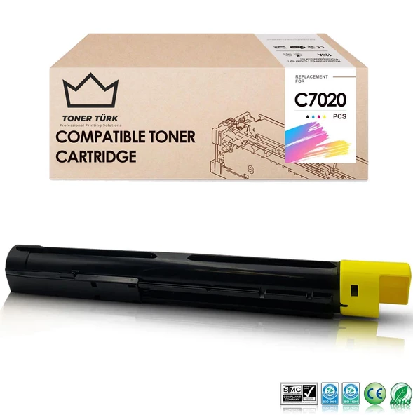 Xerox Versalink C7020-106R03746 Muadil Toner Sarı / C7025 / C7030 ürün görseli 1