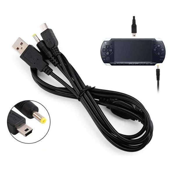 PSP Şarj ve Data Kablosu PSP 1000 2000 3000 E1004 Uyumlu PSP USB Kablo ürün görseli 1