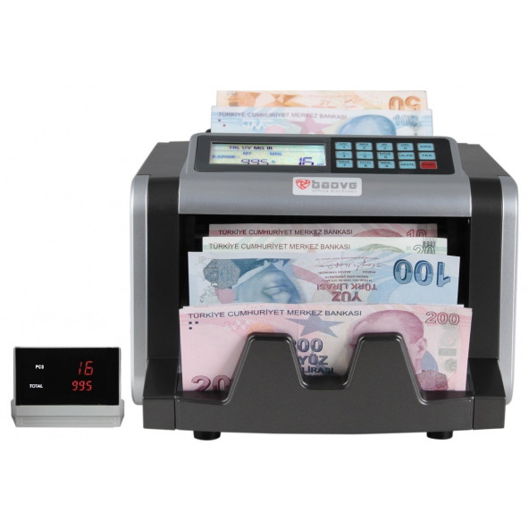 Baove GB7200B Karışık Para Sayma Makinesi Ve Sahte Para Yakalama - TL ve Euro Karışık - Usd Adet Sayım ürün görseli 1