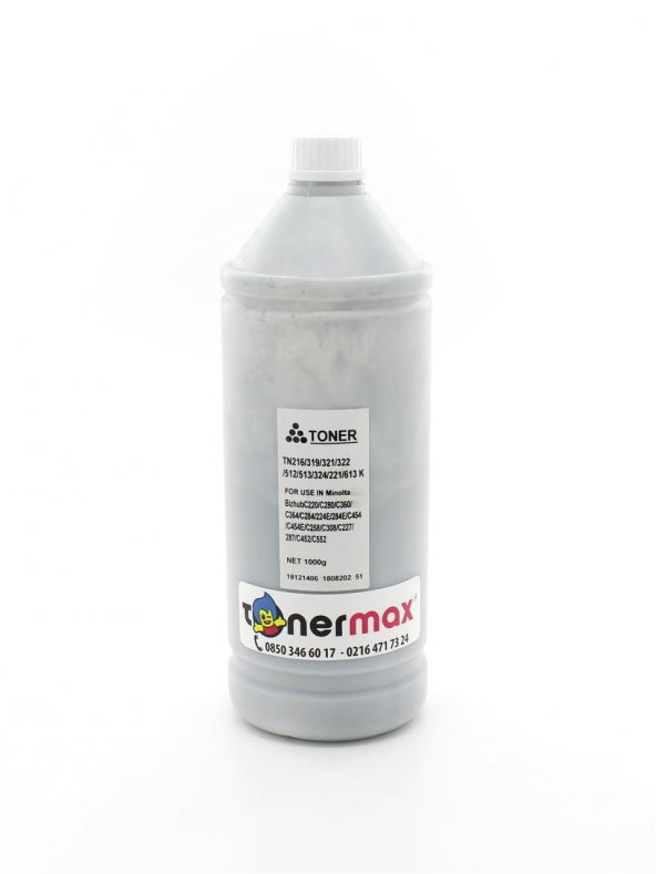 Minolta Renkli Toner Tozu Siyah 250GR./ TN216 / TN221 / TN319 / TN321 / TN324 ürün görseli 1