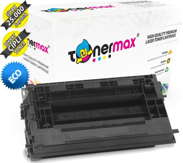 Hp 37X / CF237X / Enterprise M607 / M608 / M609 Çipli Muadil Toner ürün görseli 1