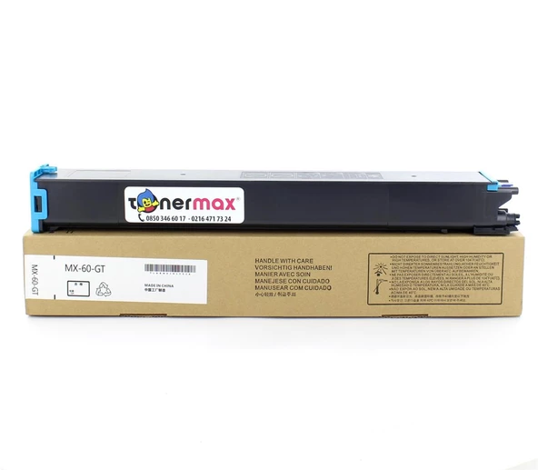 Sharp MX-60GTCA Mavi Muadil Toner / MX-3050/3550/4050/5050 ürün görseli 1