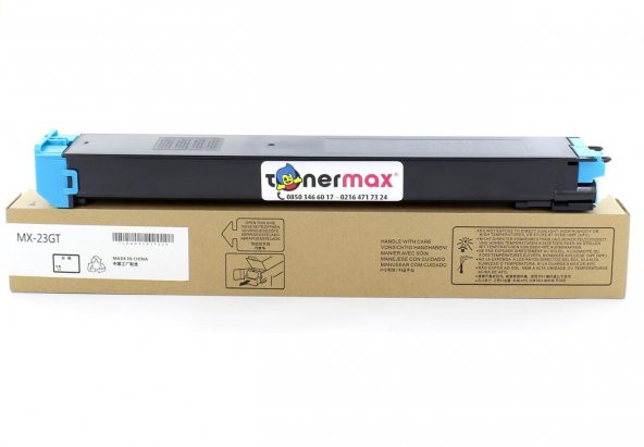 Sharp MX23GTCA Mavi Muadil Toner / MX2310 / MX2314 / MX2614 / MX3111 / MX3114 ürün görseli 1