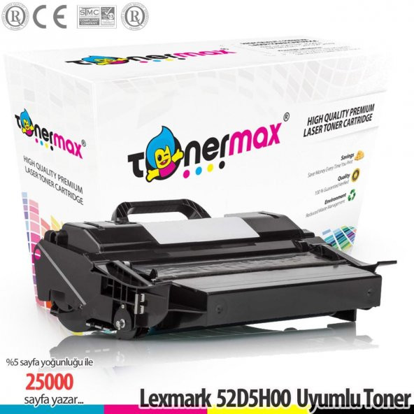 Lexmark T650 / T6500 / T652 / T654 / T656 /T650H11E Muadil Toneri 25.000 Sayfalık ürün görseli 1