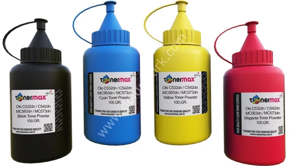 Oki C532dn / C542dn / MC563dn / MC573dn Toner Tozu Set ürün görseli 1
