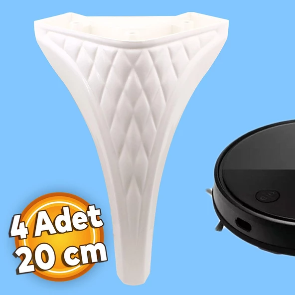 Petek Lüks Mobilya Kanepe Ayakları Tv Ünitesi Koltuk Konsol Ayağı 20 Cm 4 Adet ürün görseli 1