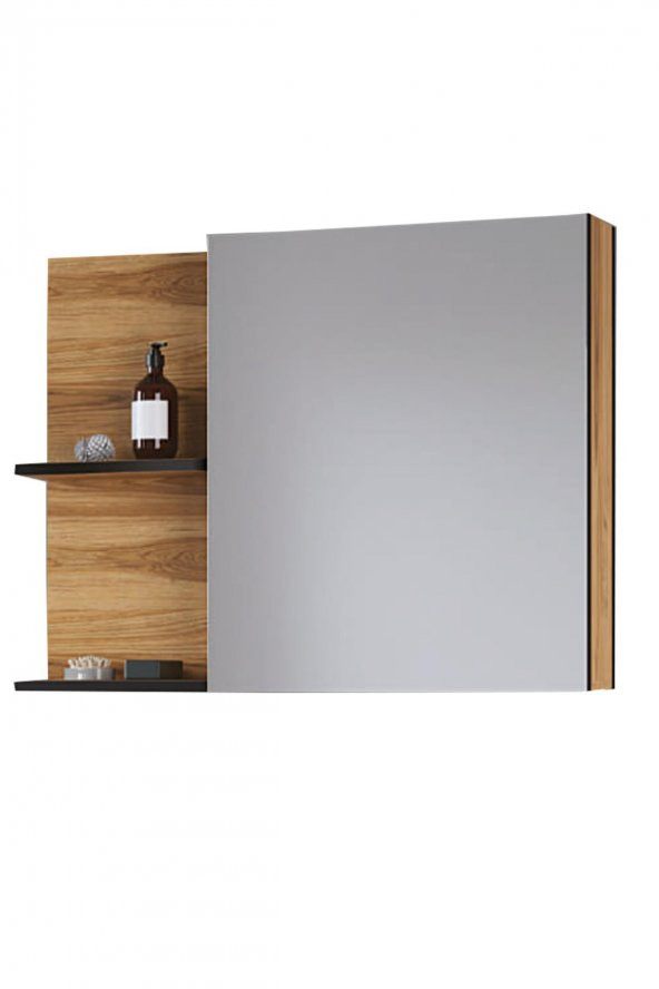 Denko Piramit 90 cm Banyo Dolabı Üst Modül, Dolaplı Ayna ürün görseli 1
