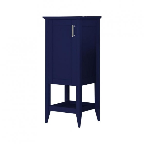 Orka Bastle 40 cm Mat Lacivert Banyo Boy Dolabı ürün görseli 1