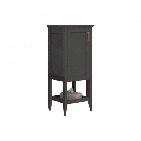 Orka Bastle 40 cm Mat Antrasit Banyo Boy Dolabı ürün görseli 1